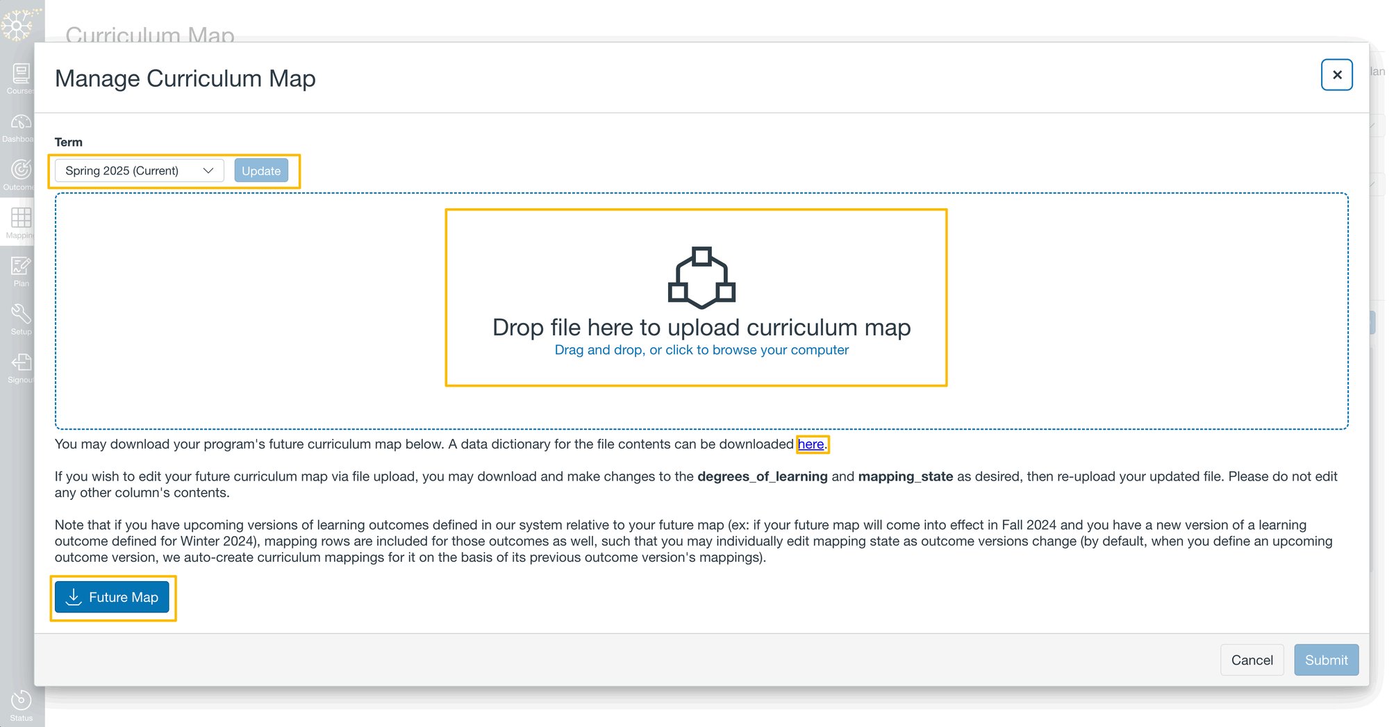 Current State Map That Shows Inputs Example How do I Curriculum Map in Insights?