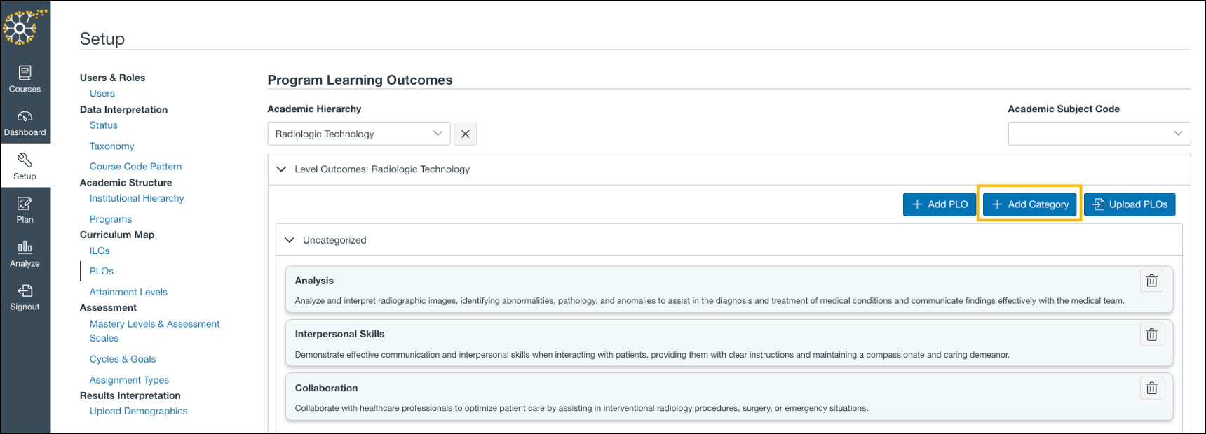 How do I add Program Level Outcomes (PLOs) to Insights for Curriculum ...