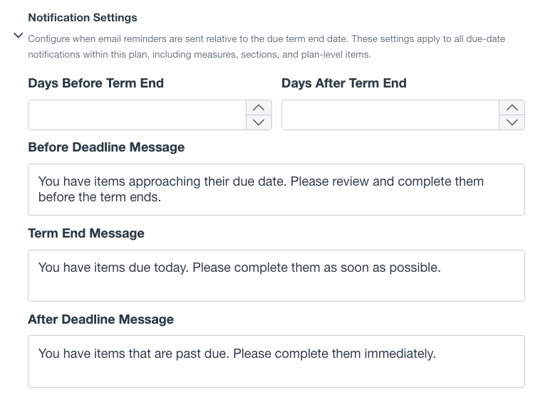 Notification Settings